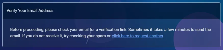 Verify Your Email Address